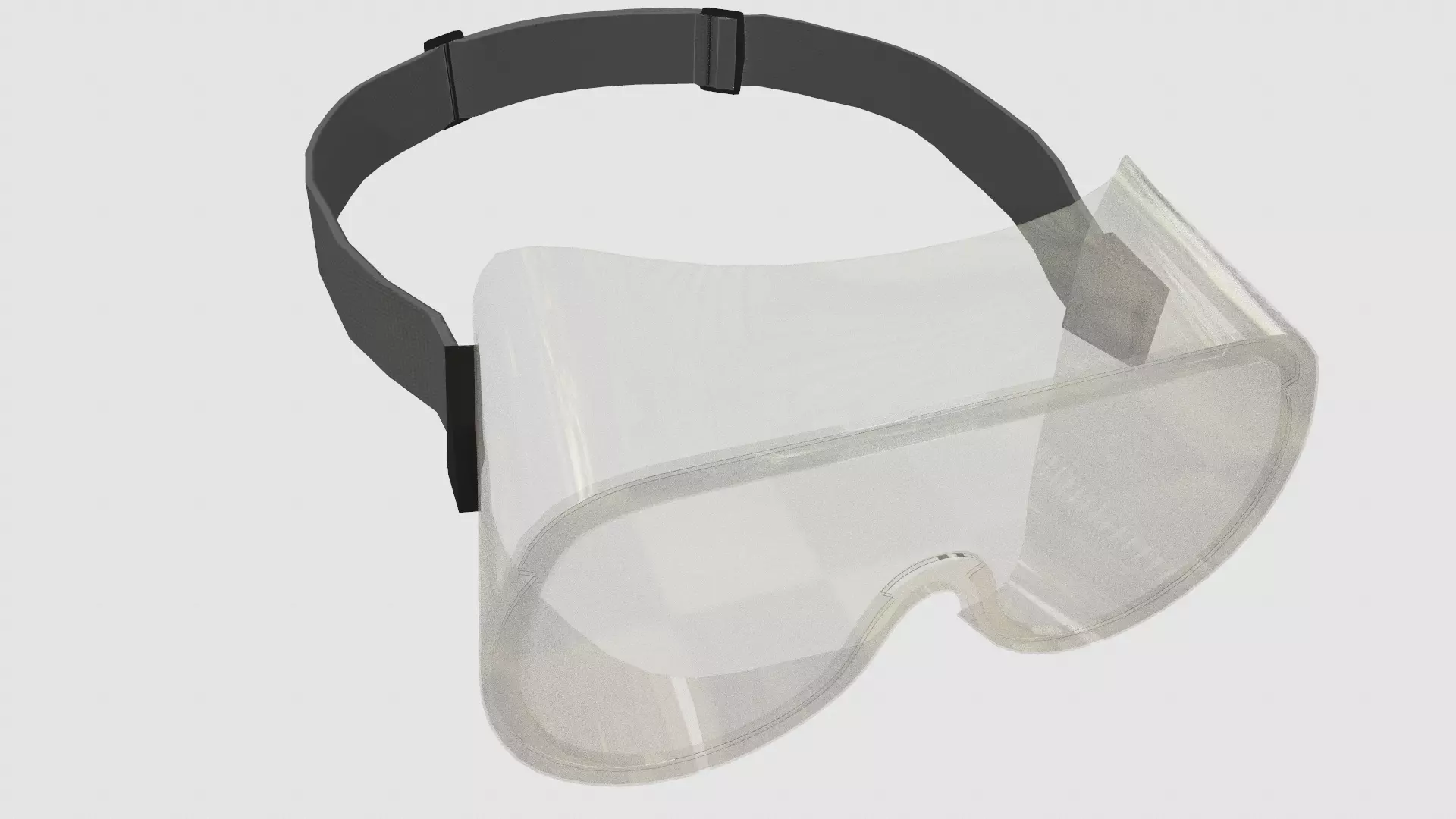 Chemical Splash Goggles Low Poly Low-poly 3D model_13