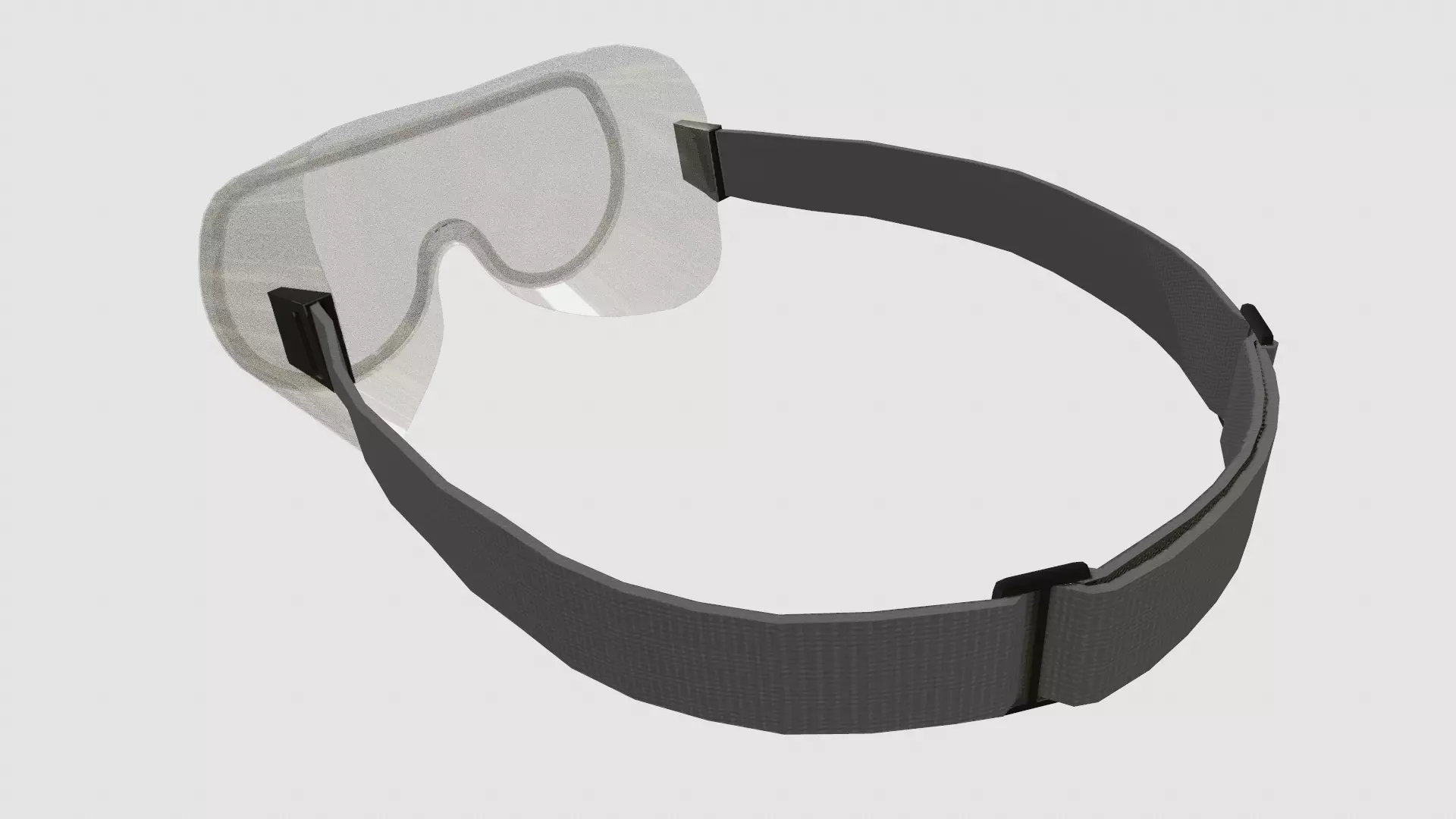 Chemical Splash Goggles Low Poly Low-poly 3D model_11