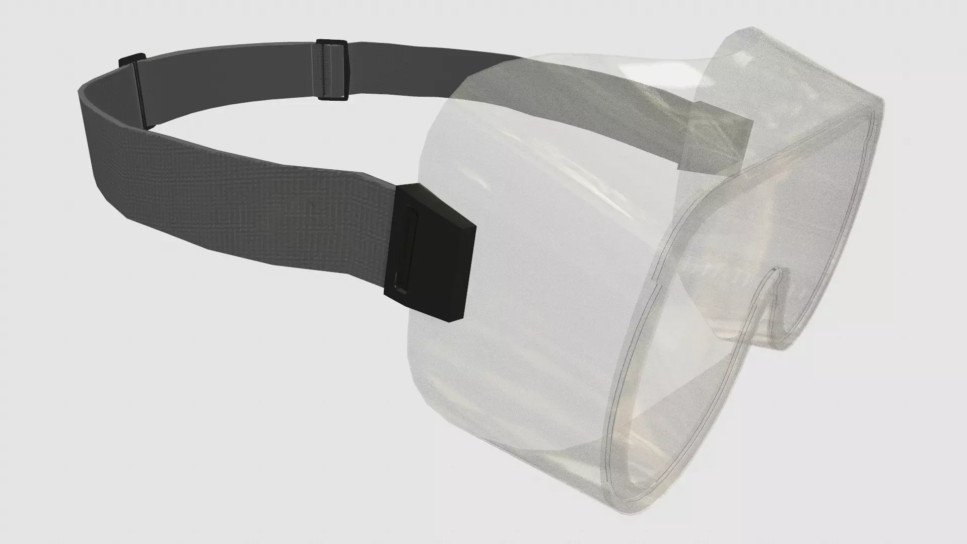 Chemical Splash Goggles Low Poly Low-poly 3D model_14