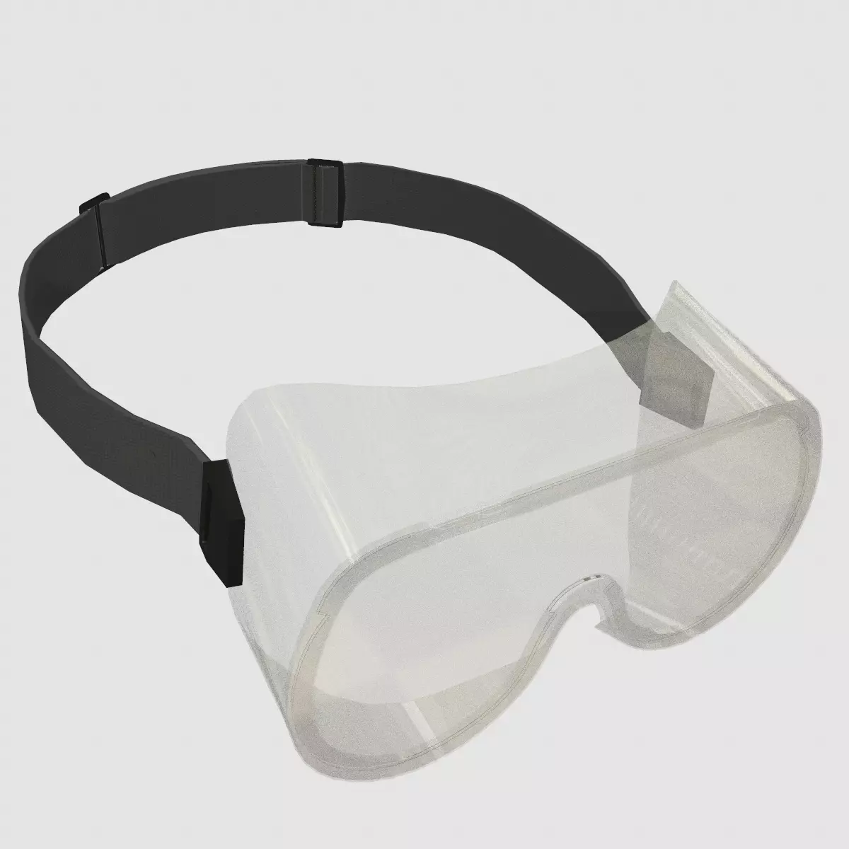 Chemical Splash Goggles Low Poly Low-poly 3D model_4