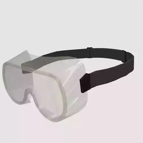 Chemical Splash Goggles Low Poly Low-poly 3D model