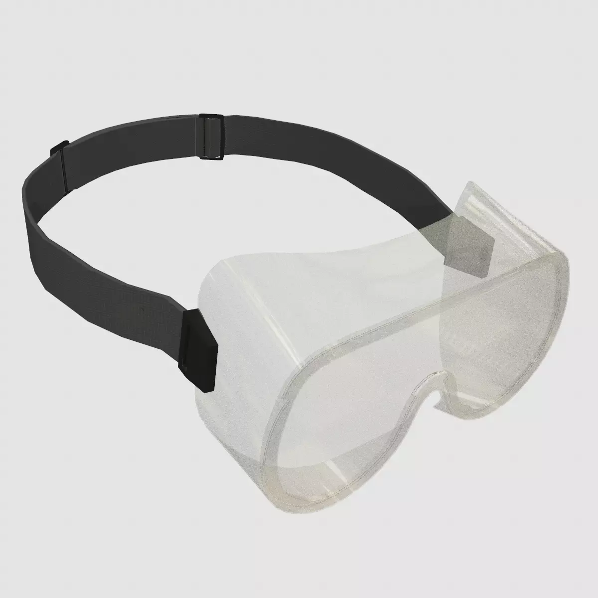 Chemical Splash Goggles Low Poly Low-poly 3D model_1