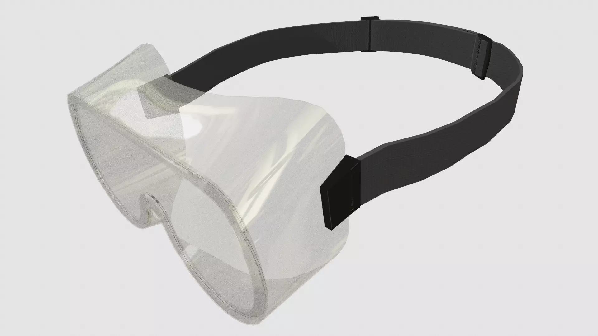 Chemical Splash Goggles Low Poly Low-poly 3D model_8