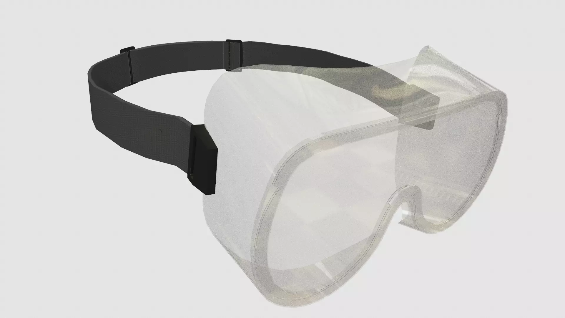 Chemical Splash Goggles Low Poly Low-poly 3D model_6