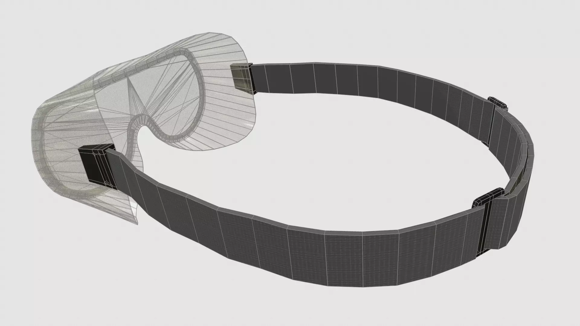 Chemical Splash Goggles Low Poly Low-poly 3D model_22