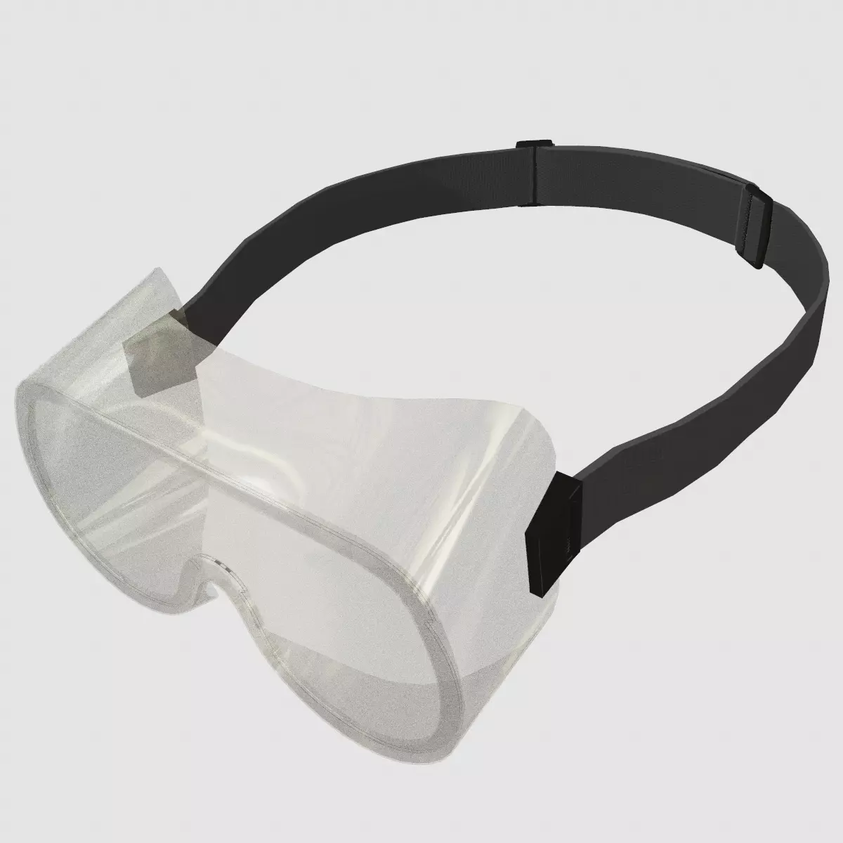 Chemical Splash Goggles Low Poly Low-poly 3D model_2