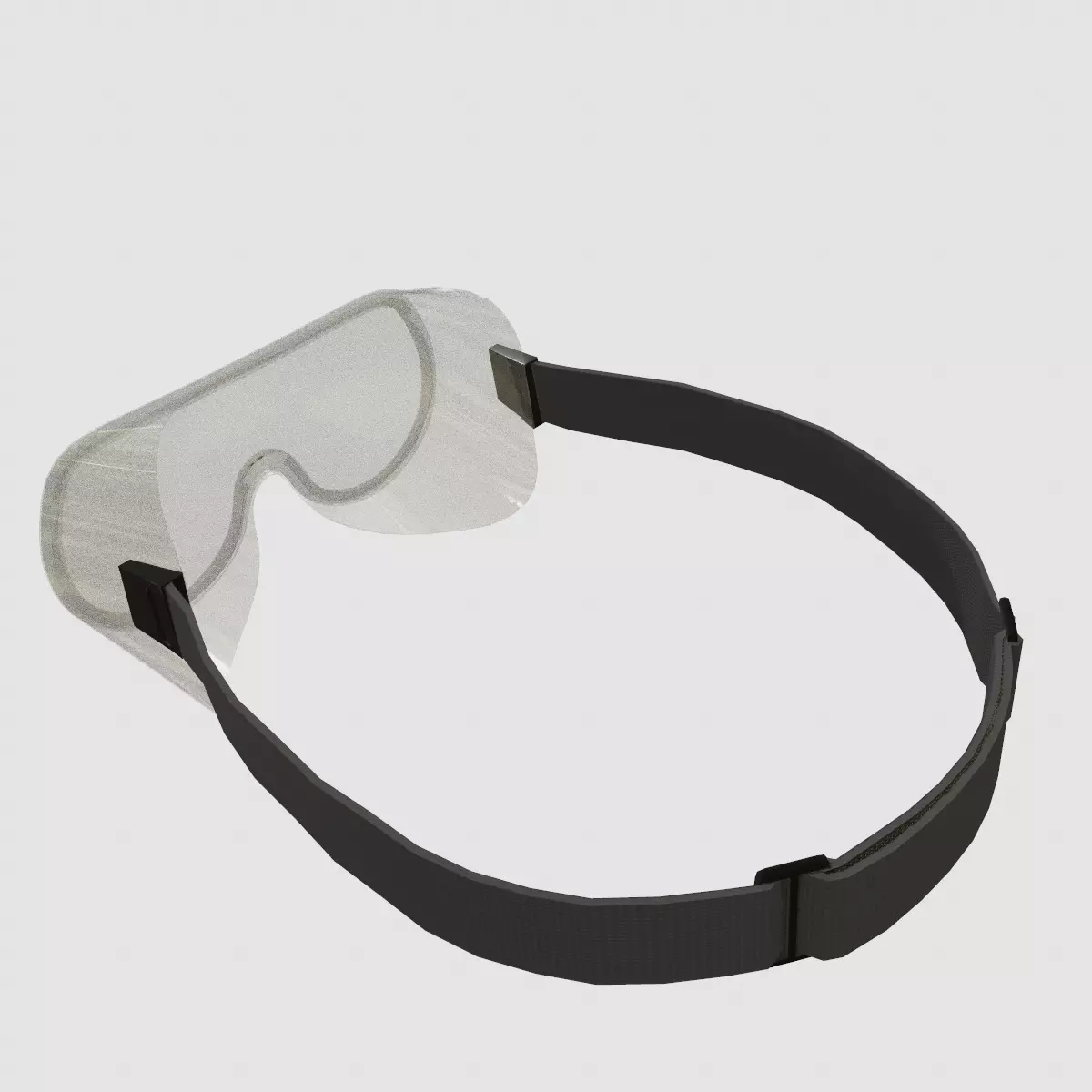 Chemical Splash Goggles Low Poly Low-poly 3D model_3