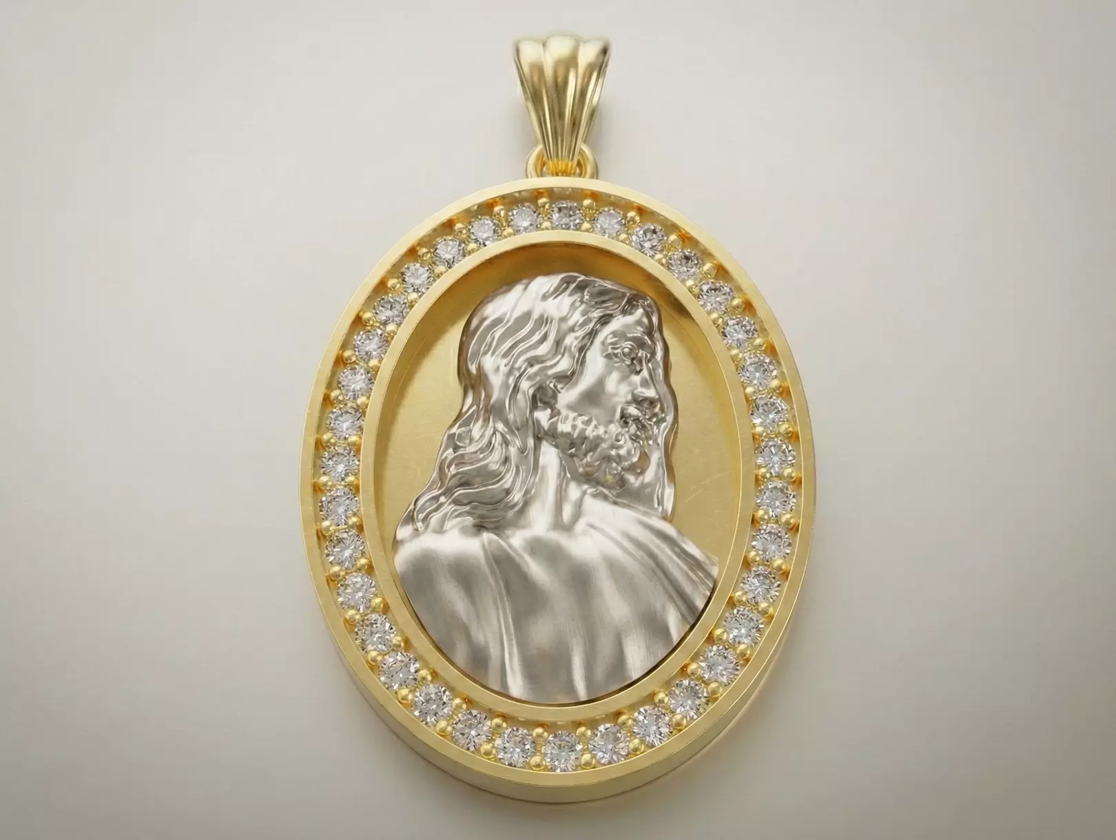Jesus Christ Pendant 3 Sizes Solid and Hollow Ready to 3D Prin Free 3D print model
