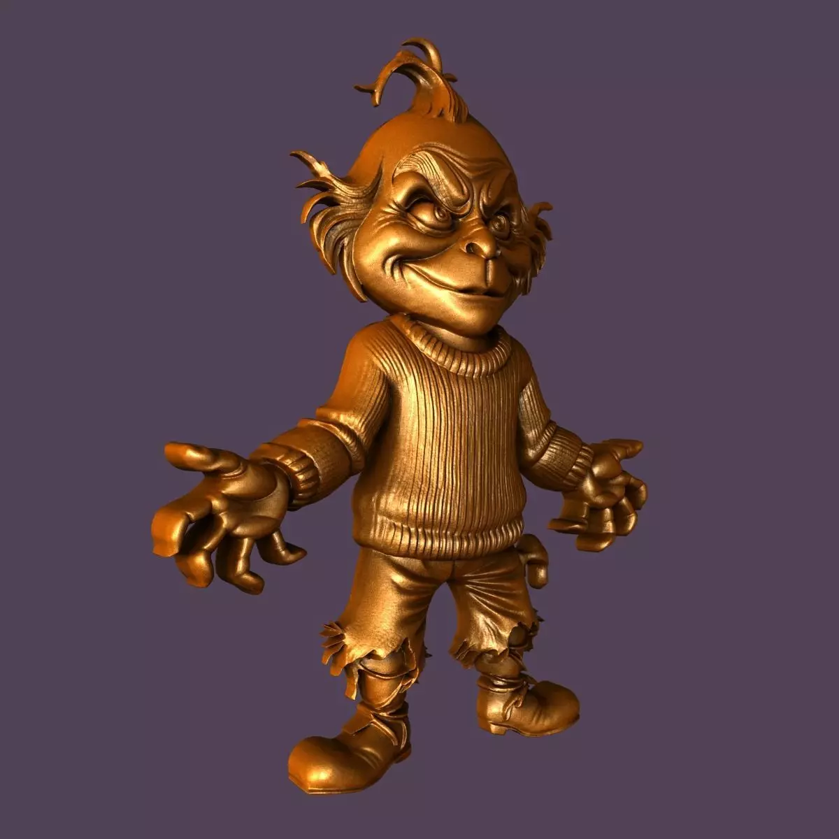 3d models for 3d printer Grinch 3D model_1