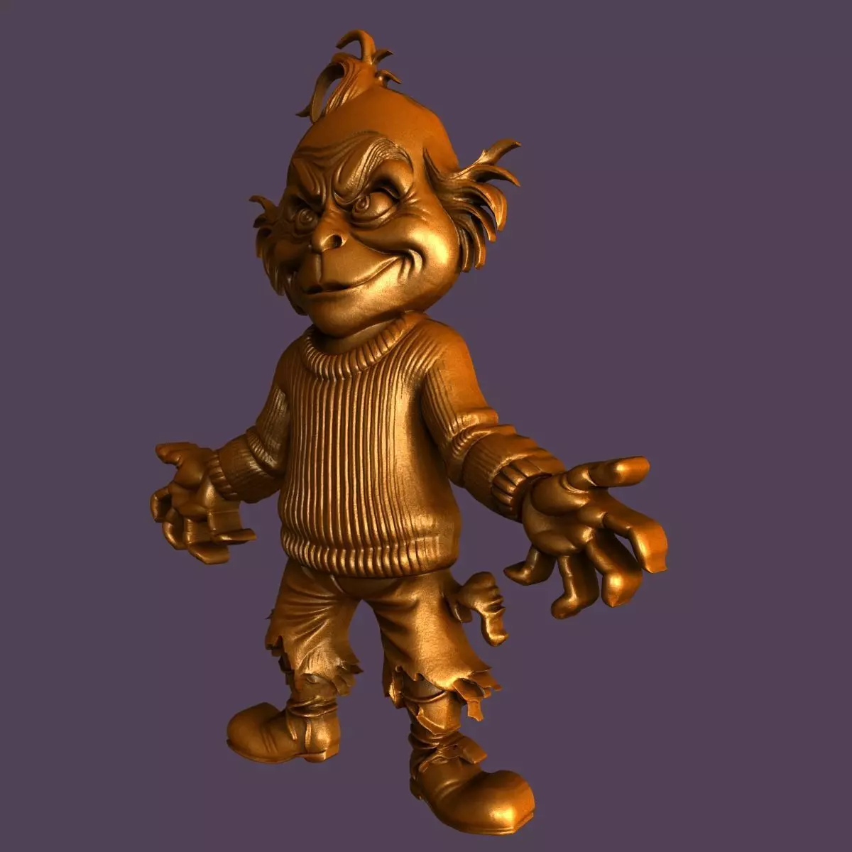 3d models for 3d printer Grinch 3D model_2