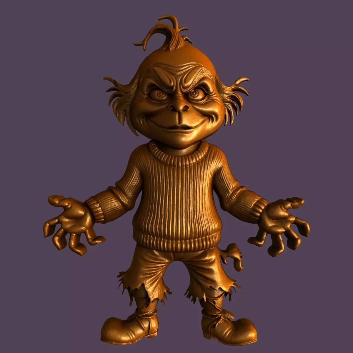 3d models for 3d printer Grinch 3D model_0