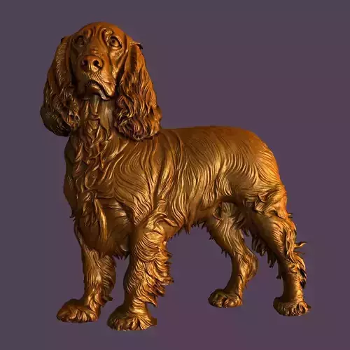 3d models for 3d printer Cocker Spaniel