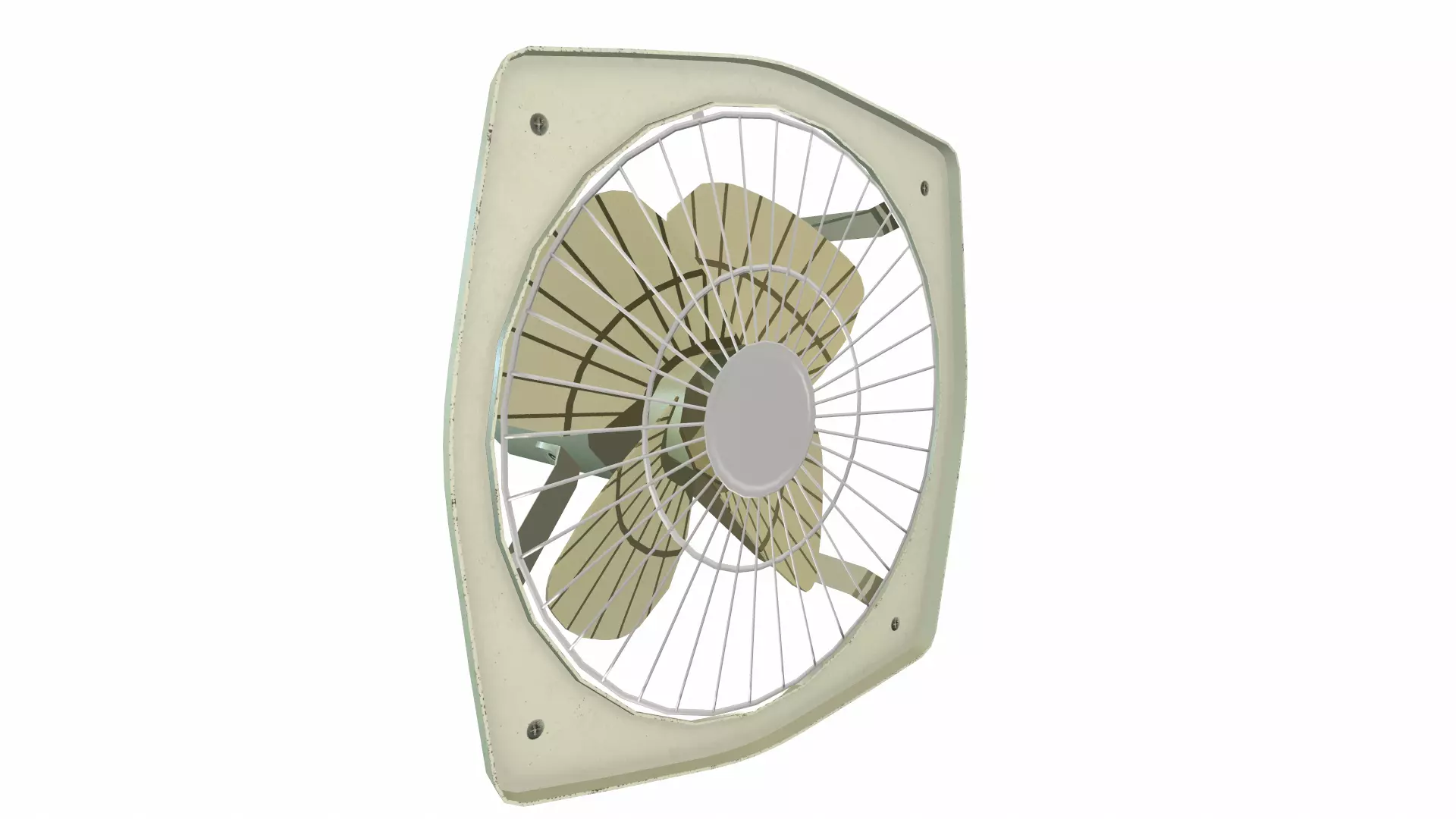 Exhaust Fan Low Poly Low-poly 3D model_15