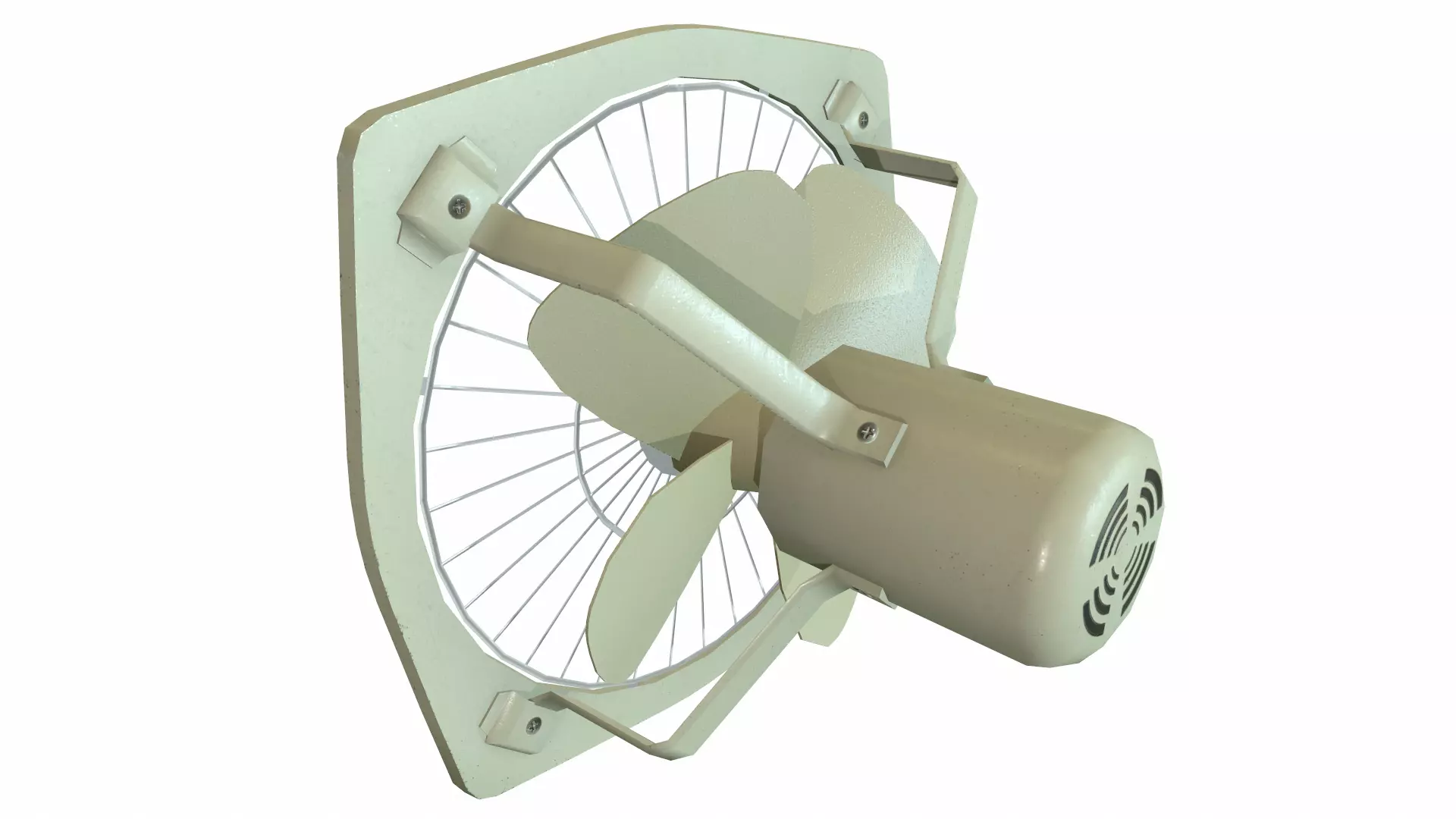 Exhaust Fan Low Poly Low-poly 3D model_13