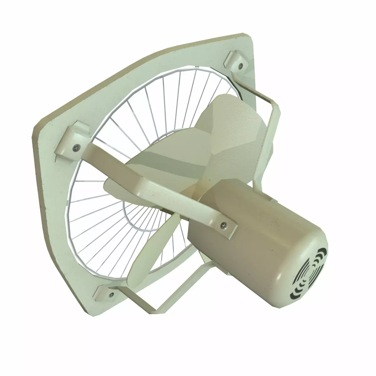 Exhaust Fan Low Poly Low-poly 3D model_3