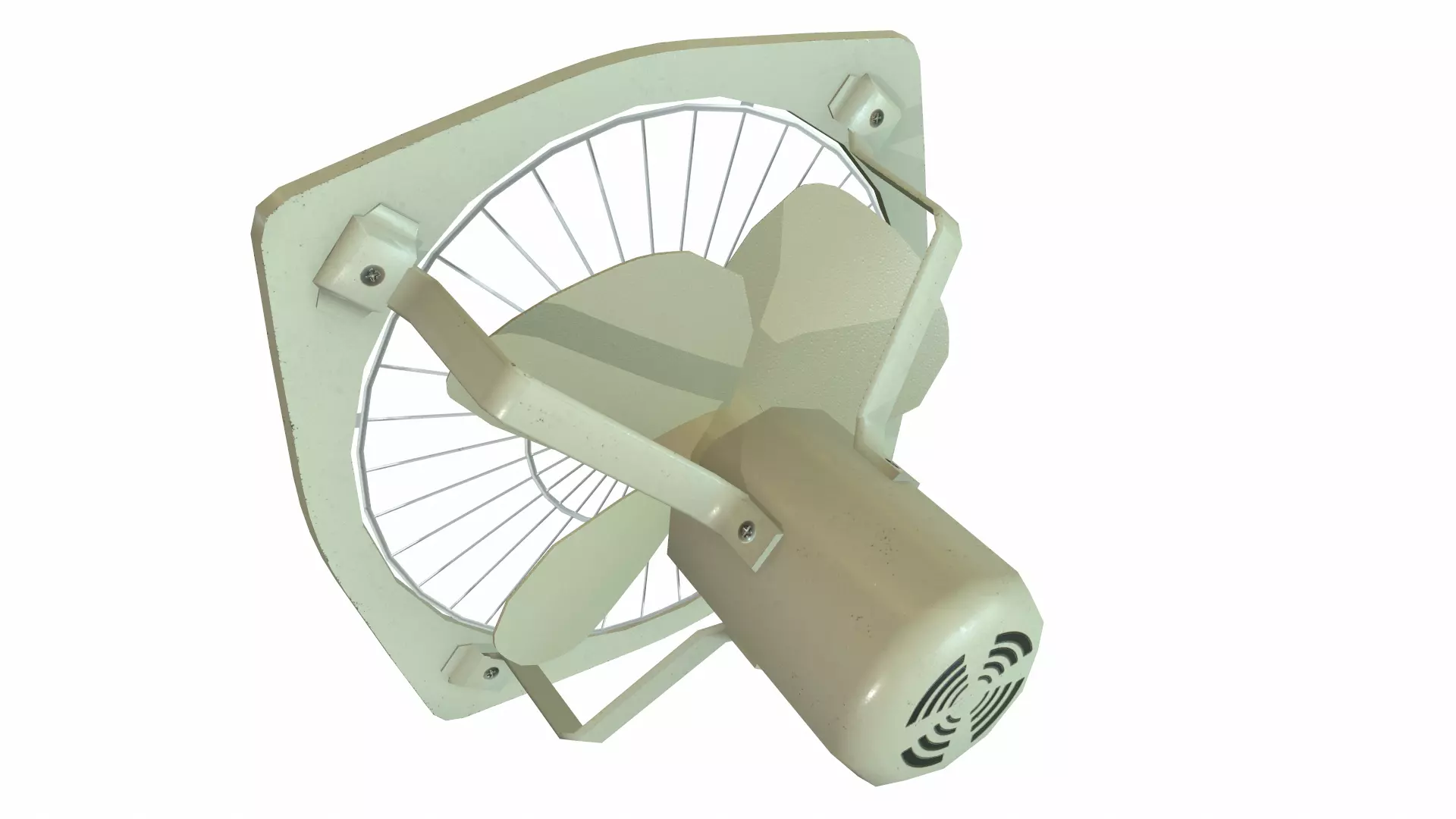 Exhaust Fan Low Poly Low-poly 3D model_9