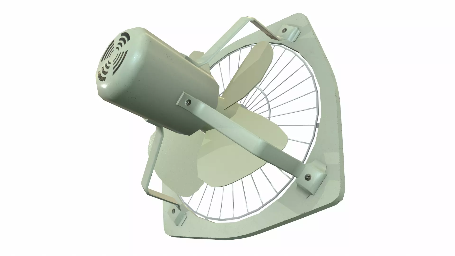 Exhaust Fan Low Poly Low-poly 3D model_21