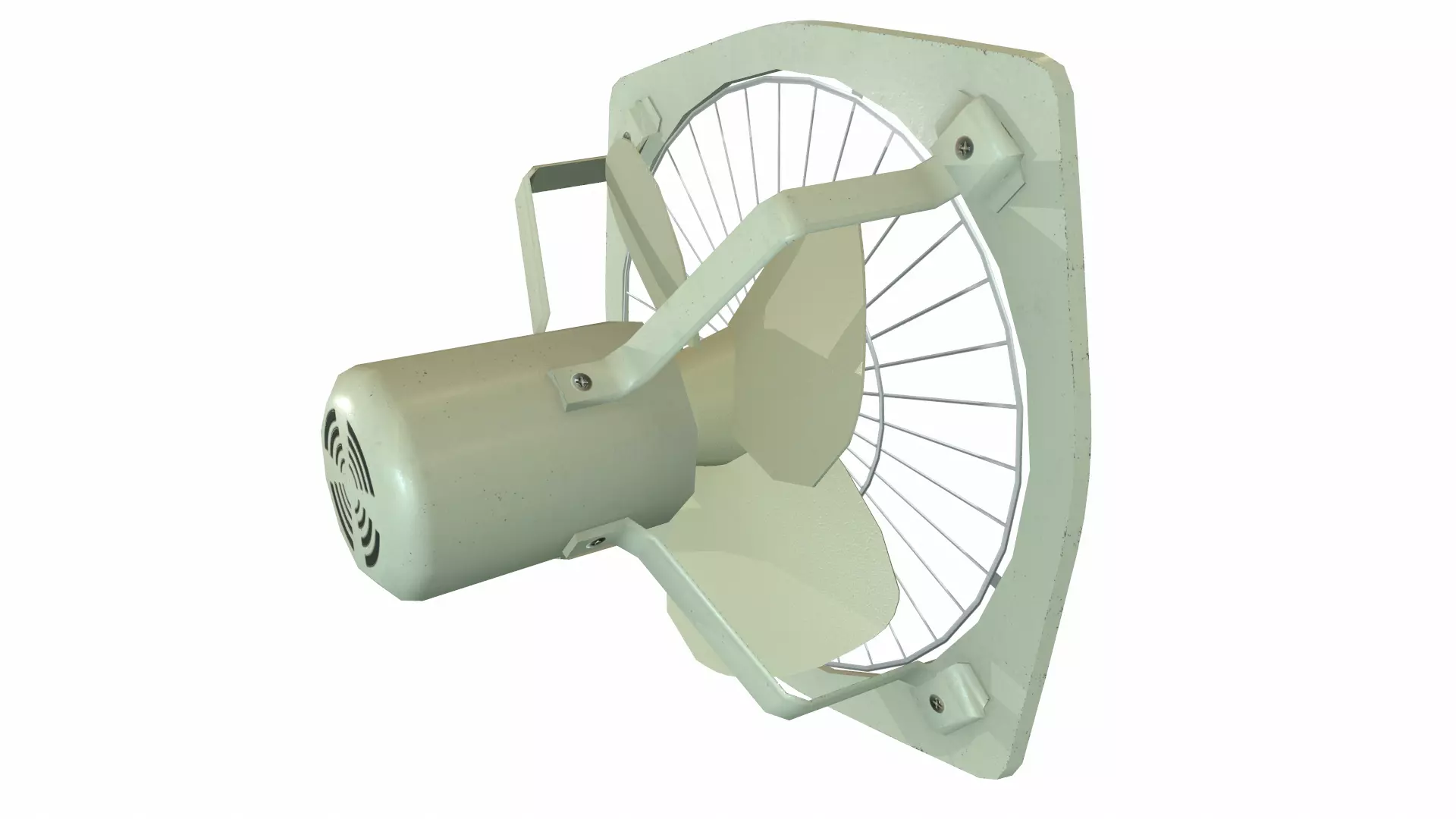 Exhaust Fan Low Poly Low-poly 3D model_8