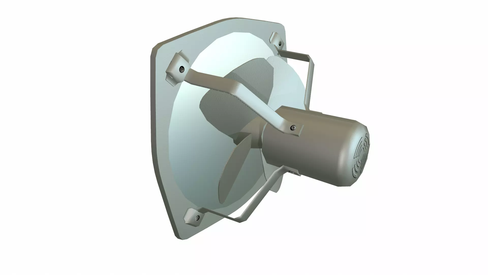 Exhaust Fan Low Poly Low-poly 3D model_25