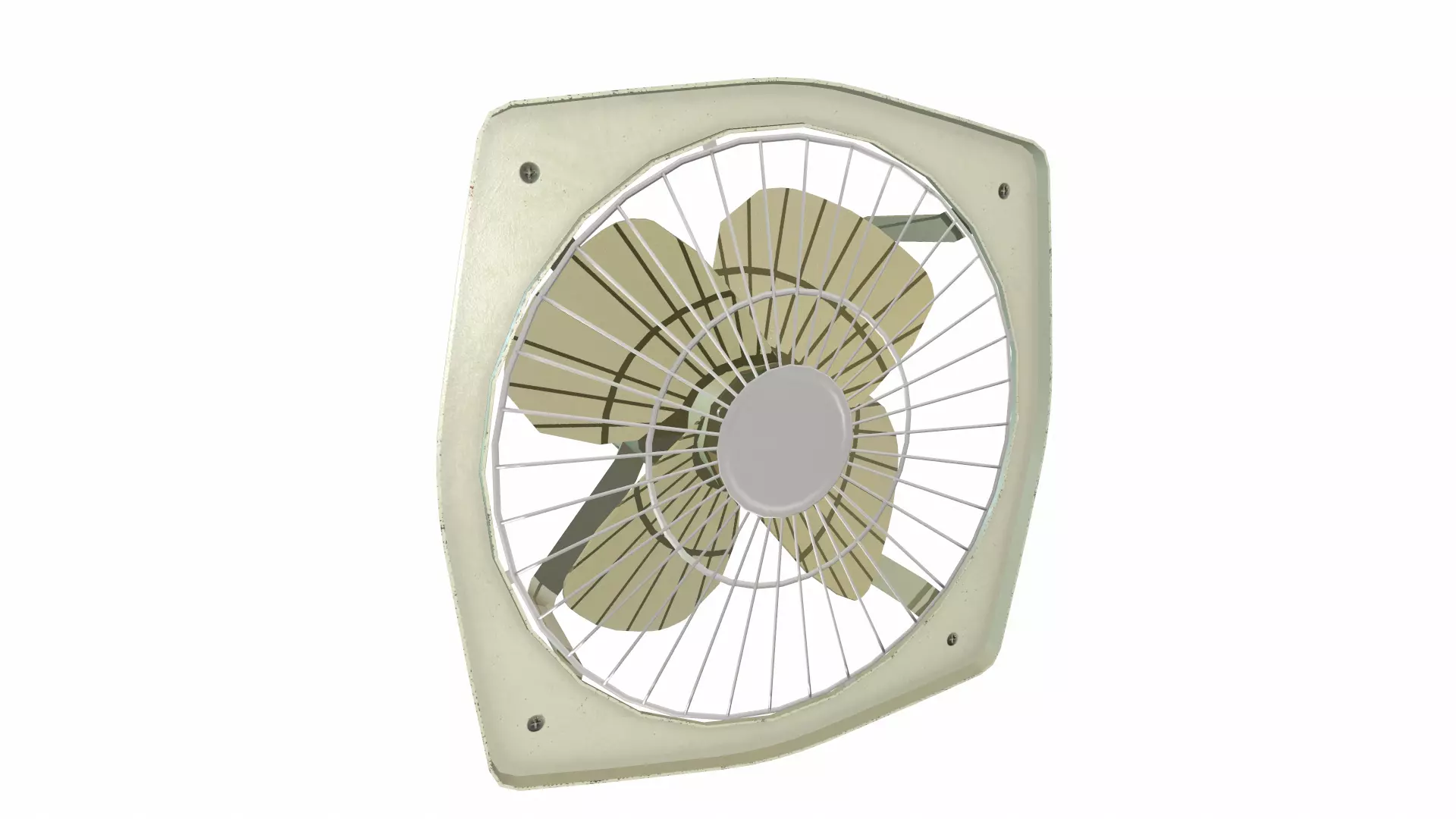 Exhaust Fan Low Poly Low-poly 3D model_11