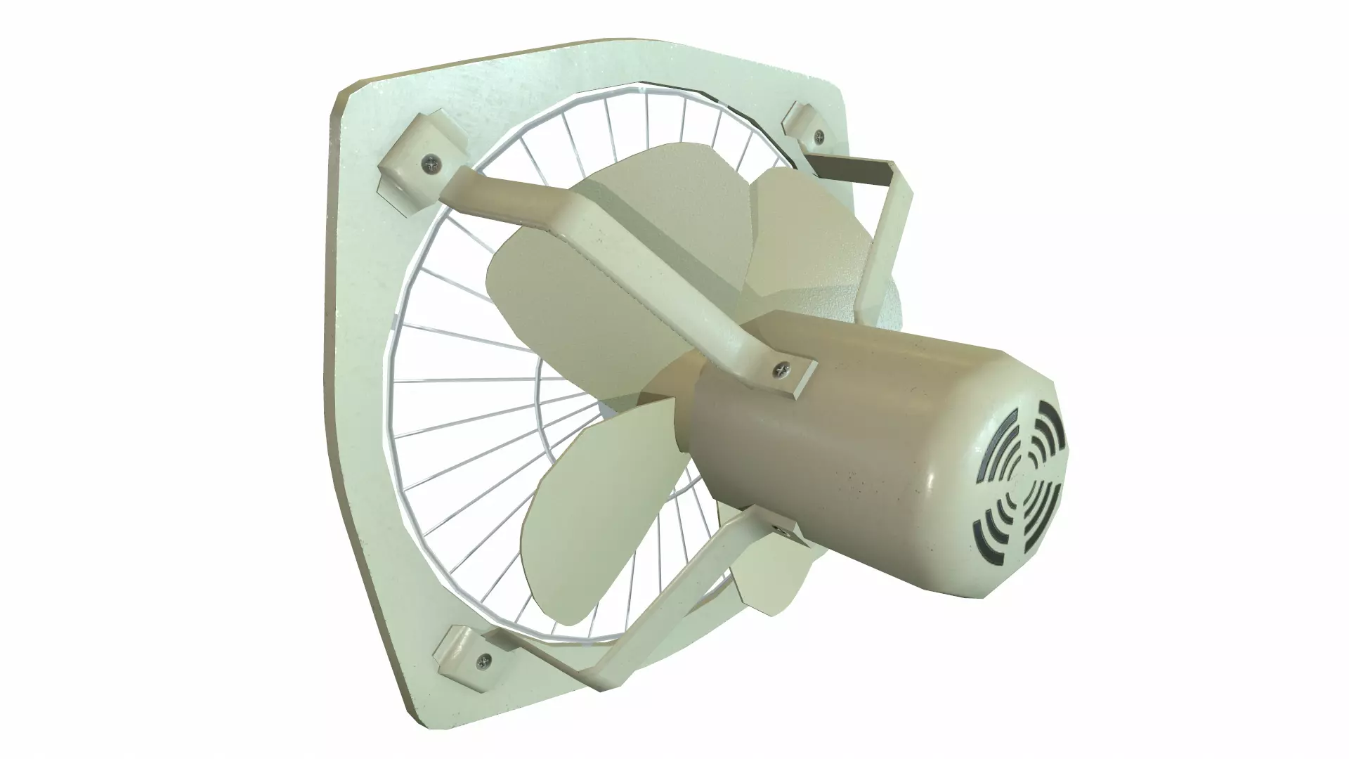 Exhaust Fan Low Poly Low-poly 3D model_6