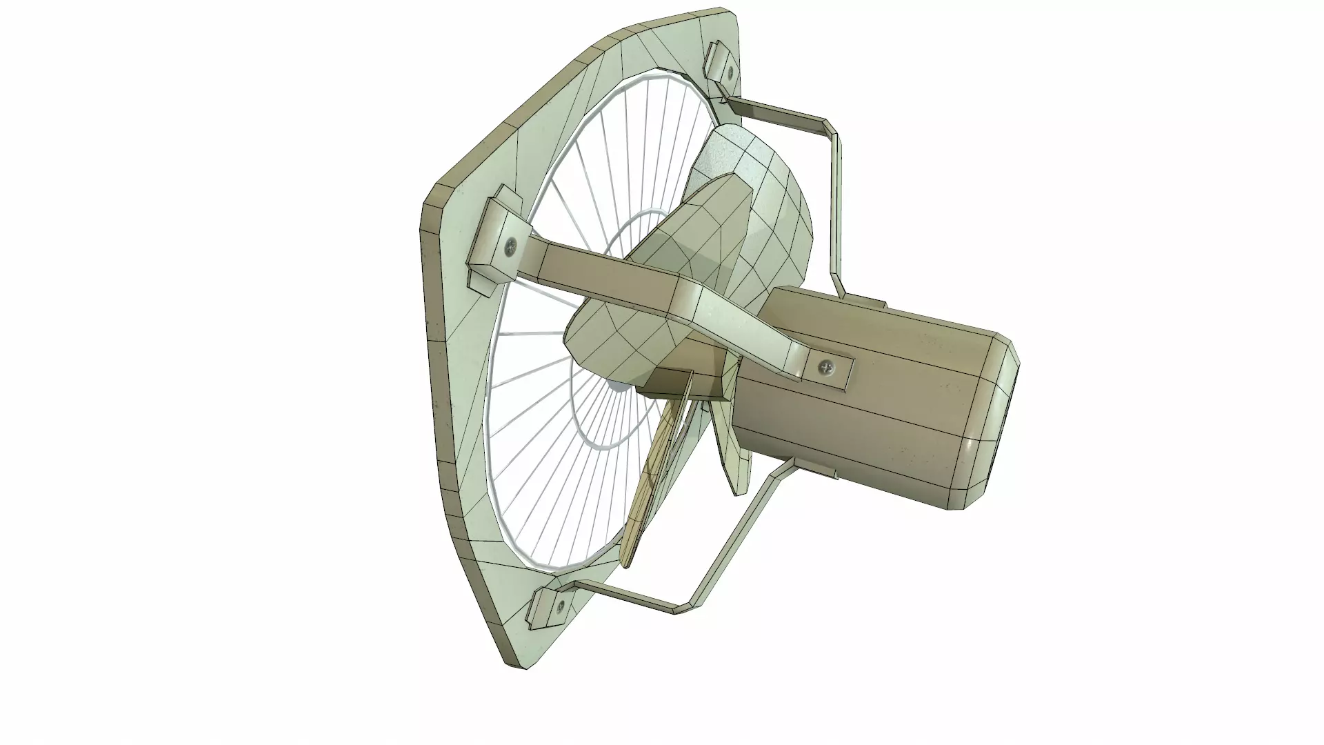 Exhaust Fan Low Poly Low-poly 3D model_24