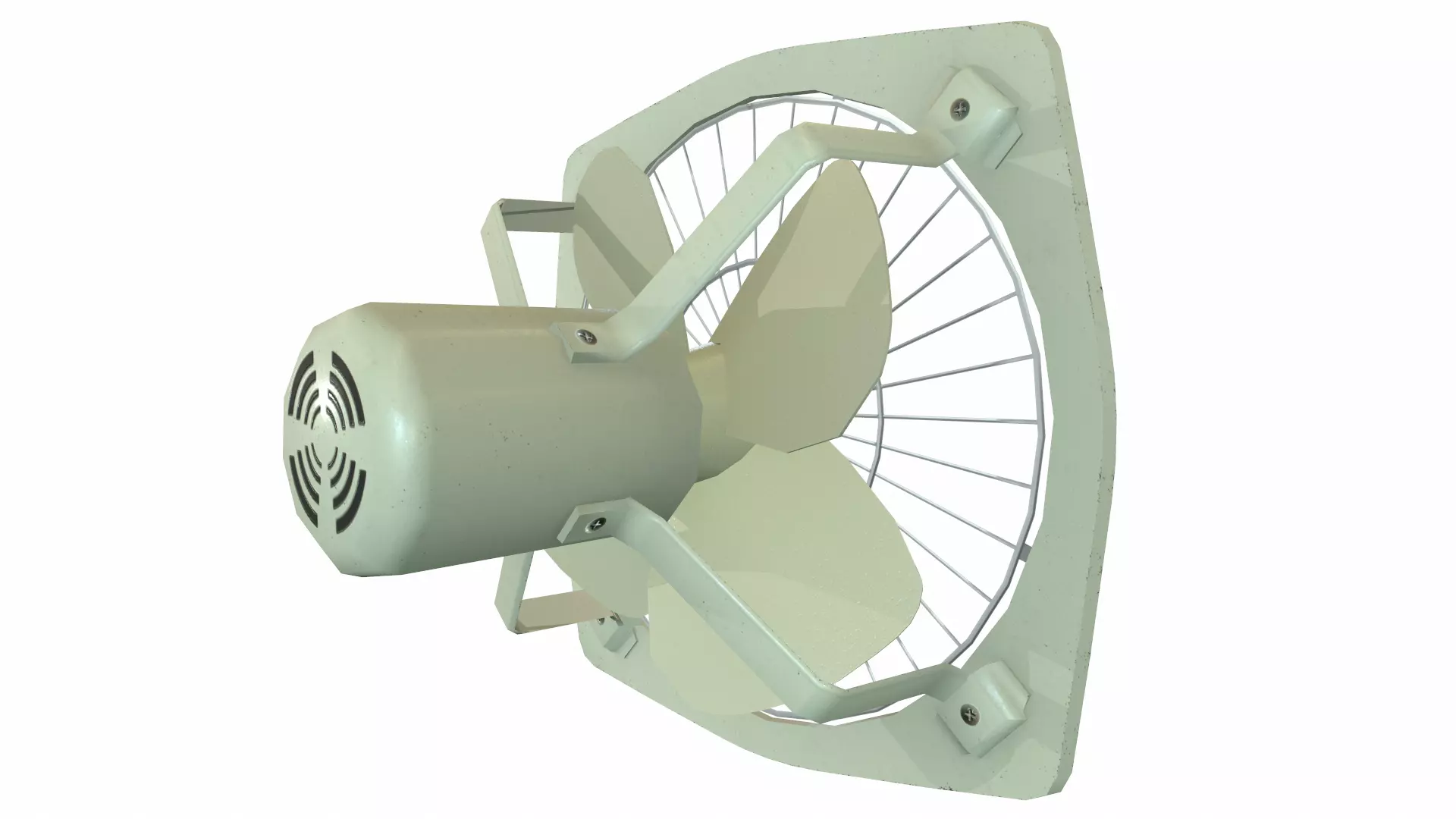 Exhaust Fan Low Poly Low-poly 3D model_14