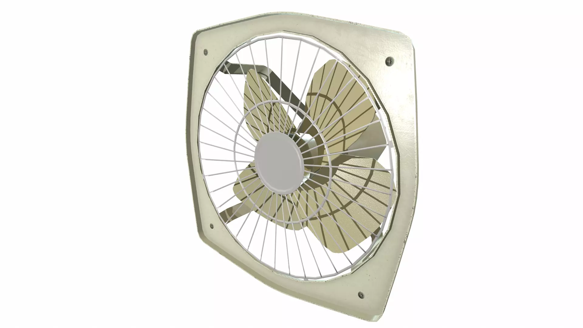 Exhaust Fan Low Poly Low-poly 3D model_16