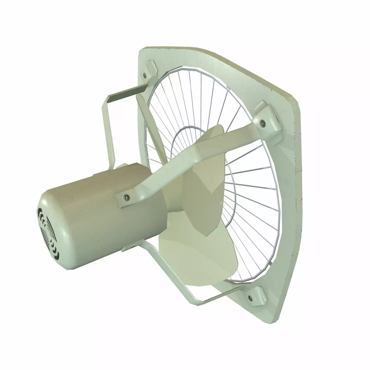 Exhaust Fan Low Poly Low-poly 3D model_2
