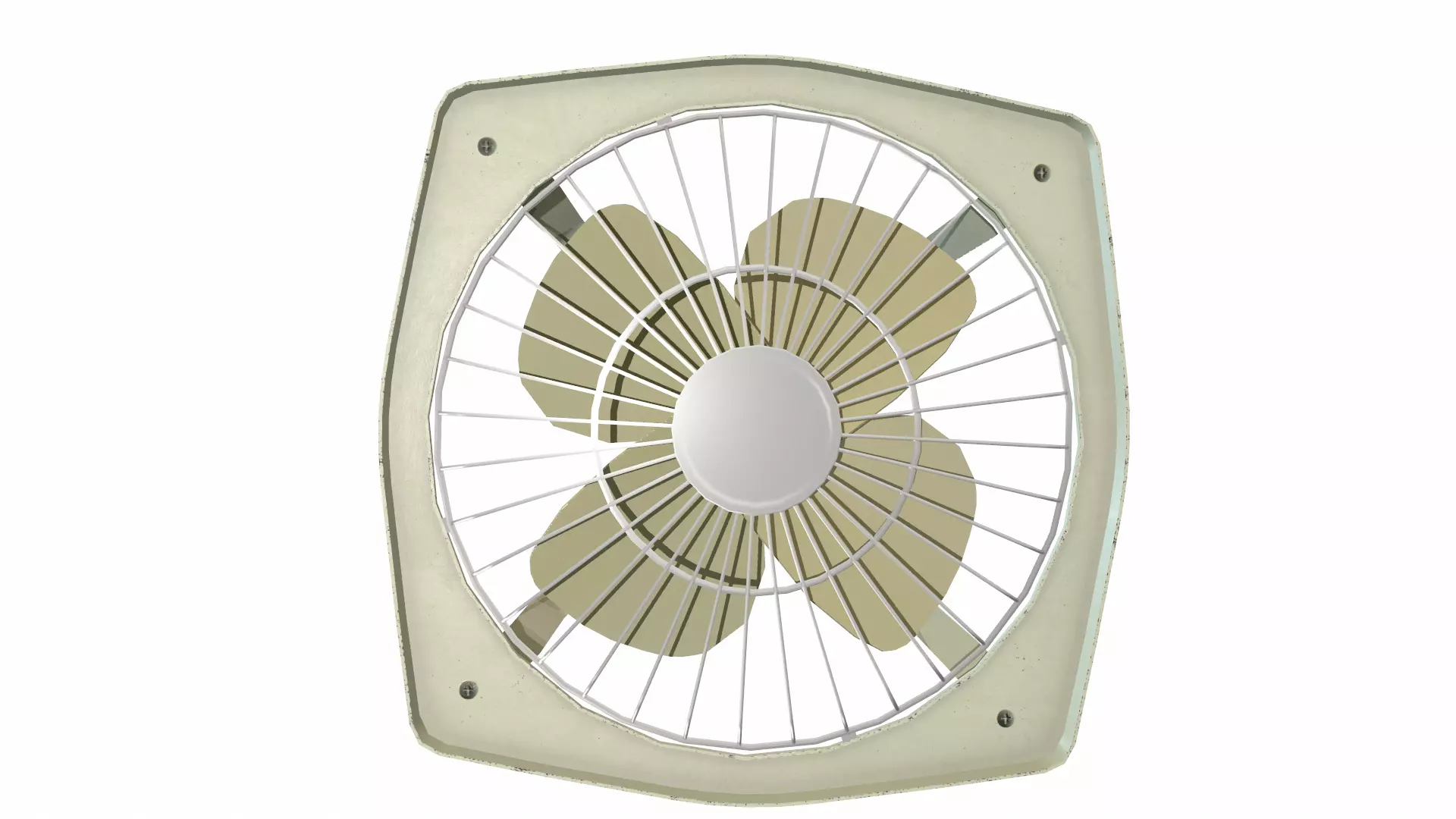 Exhaust Fan Low Poly Low-poly 3D model_10