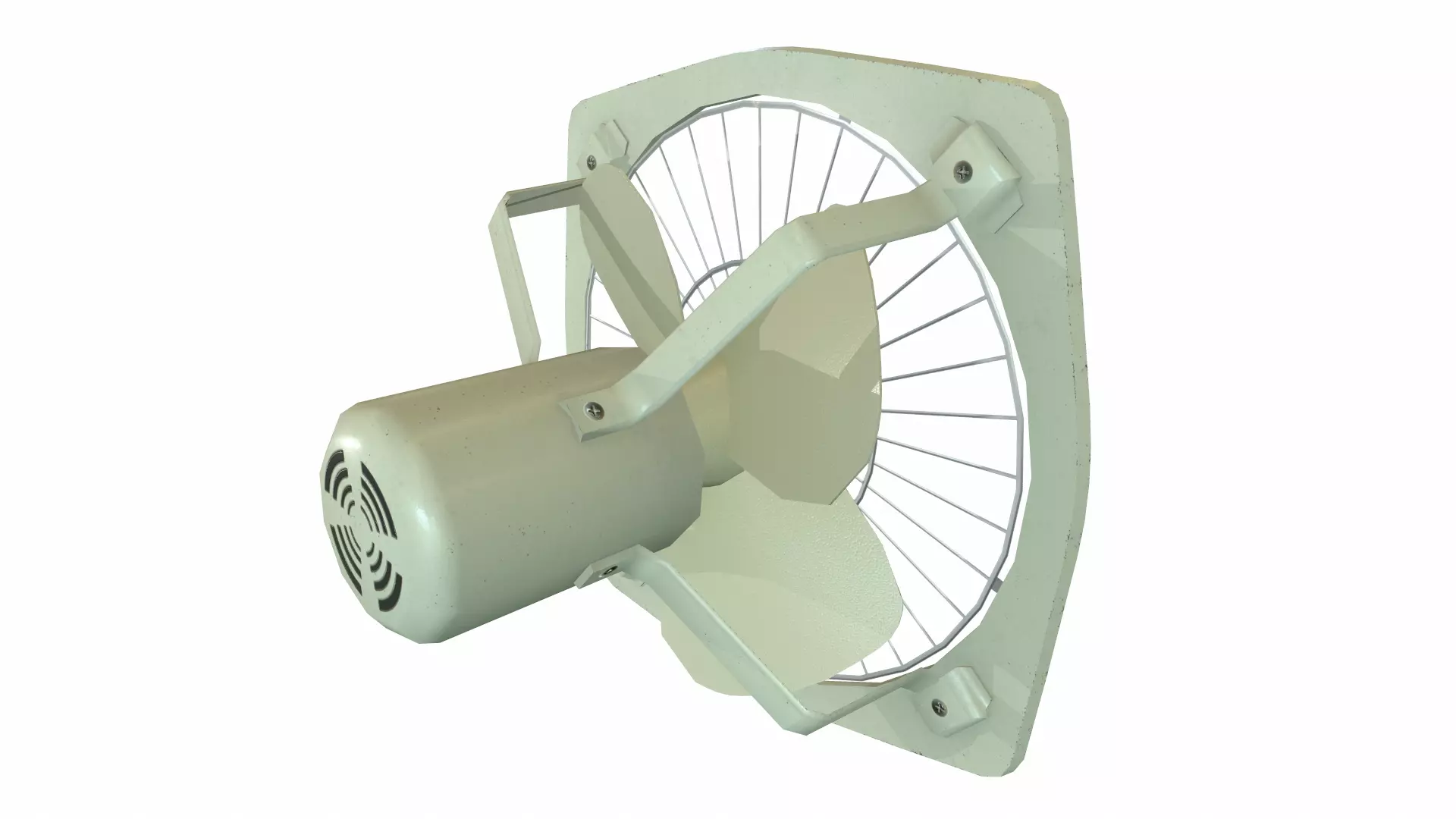 Exhaust Fan Low Poly Low-poly 3D model_12