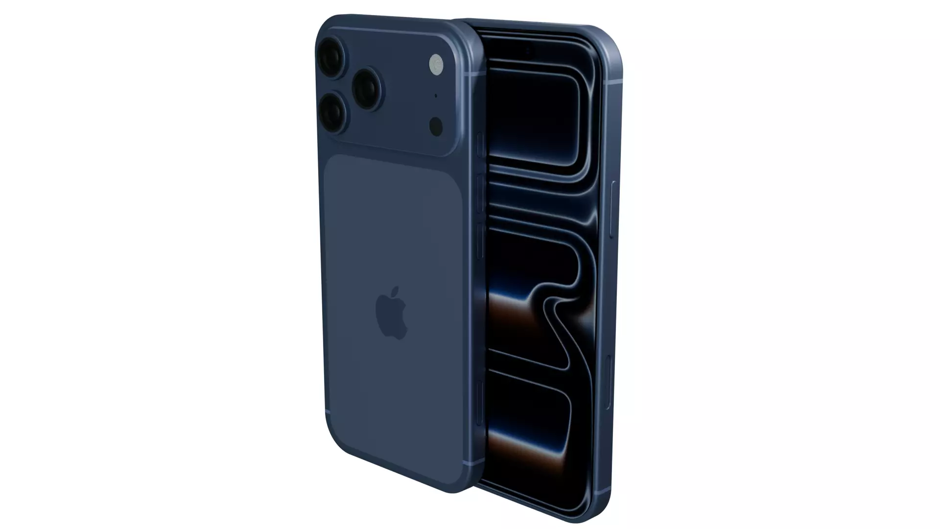 Iphone 17 Pro Max Deep Blue 3D model 3D model 3D model_0