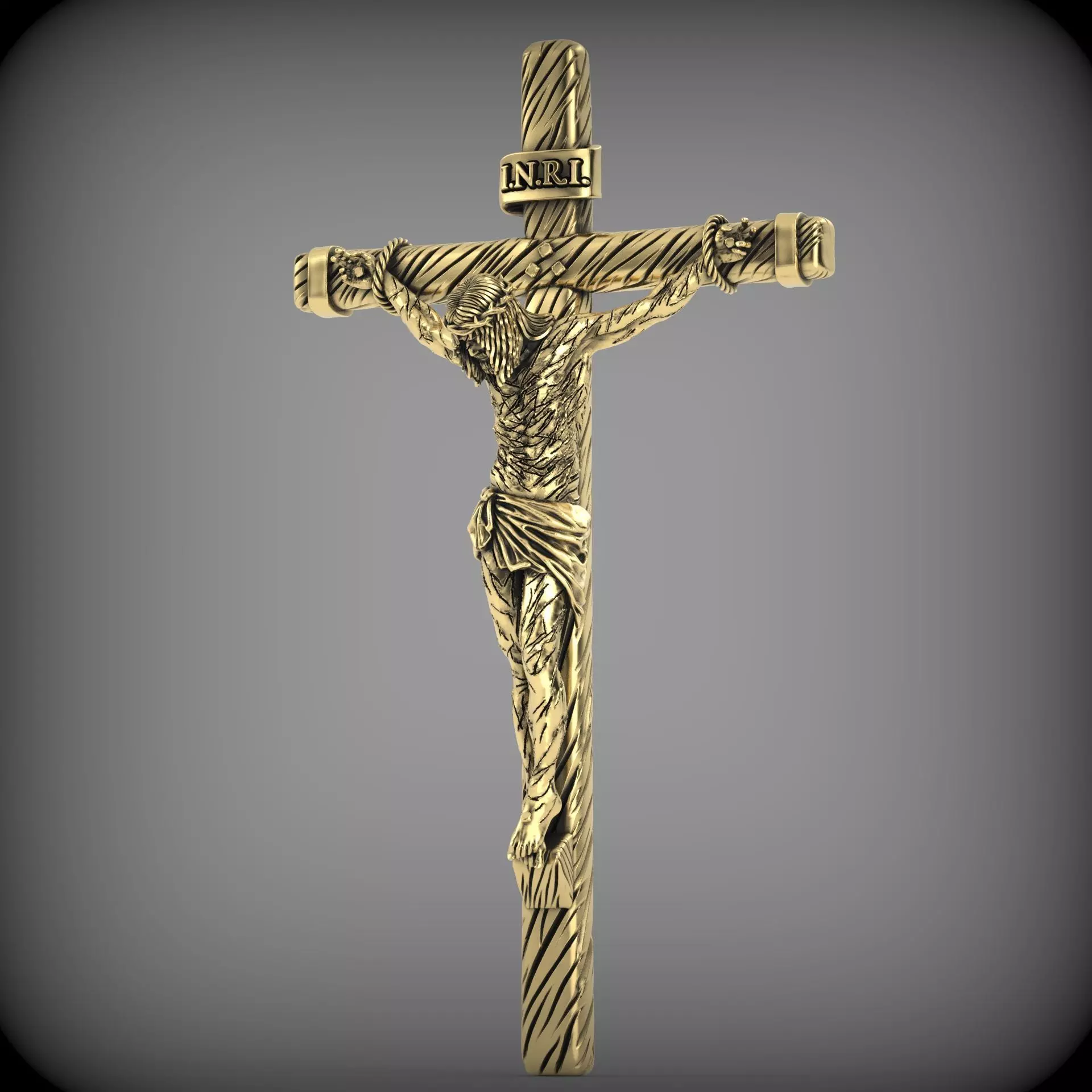 JESUS ON THE CROSS 3D print model_5