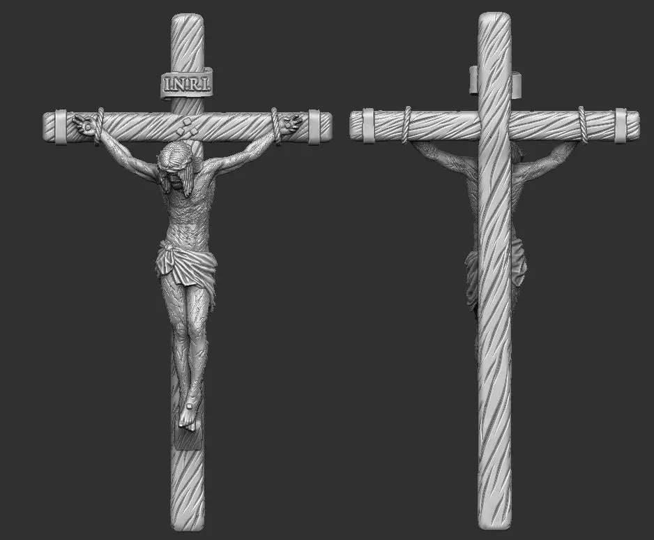 JESUS ON THE CROSS 3D print model_3