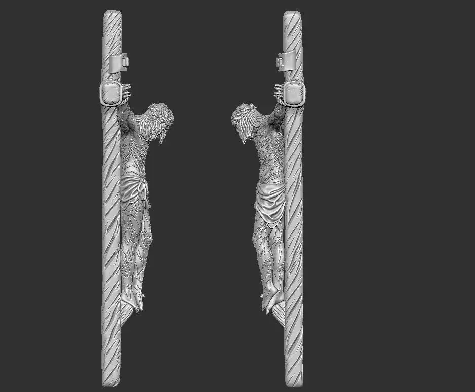 JESUS ON THE CROSS 3D print model_4