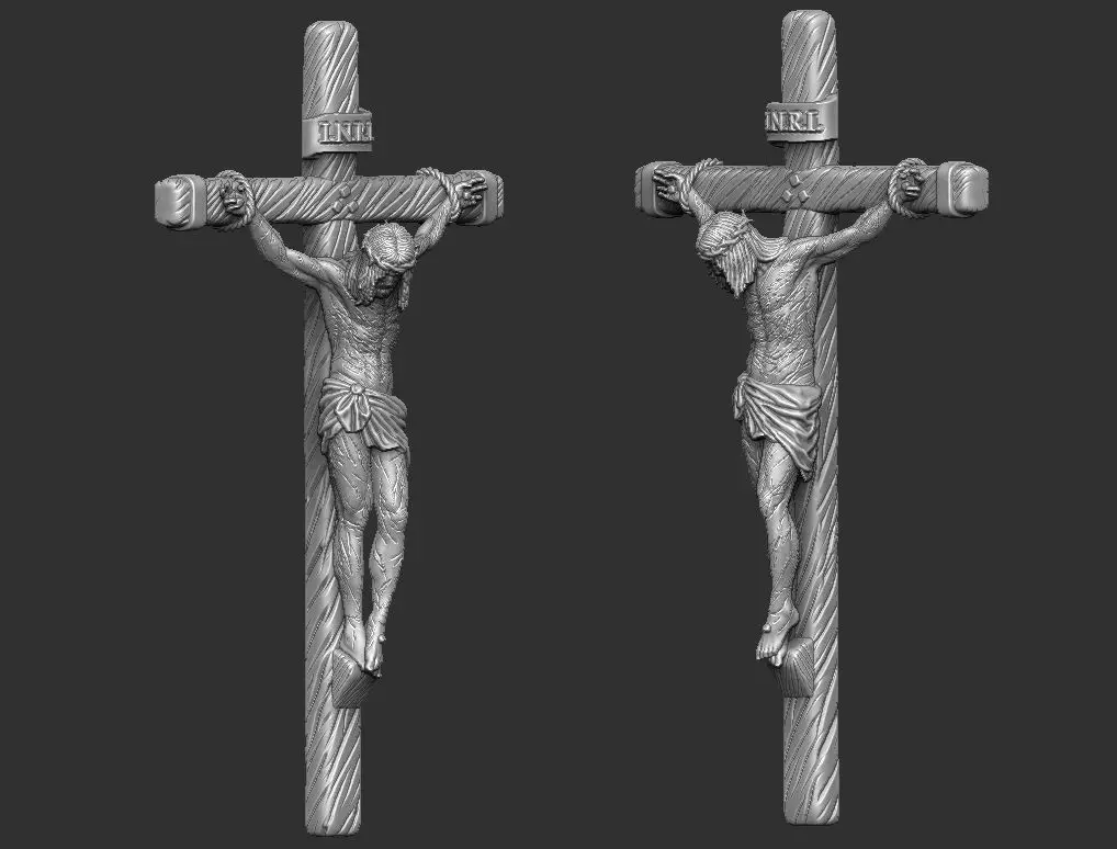 JESUS ON THE CROSS 3D print model_6