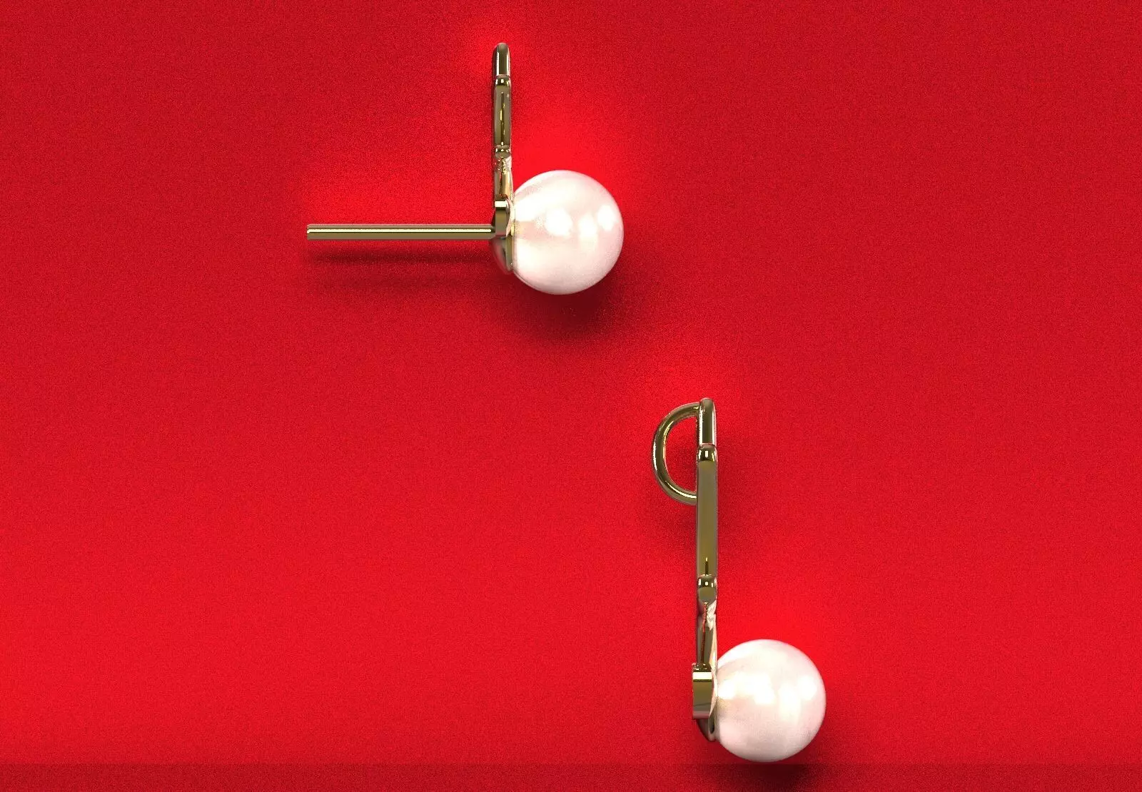 chirstmas Half Set Pearl  and Antler Motif model ps0015 3D print model_3