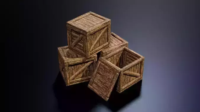 Stylized Wooden Crates