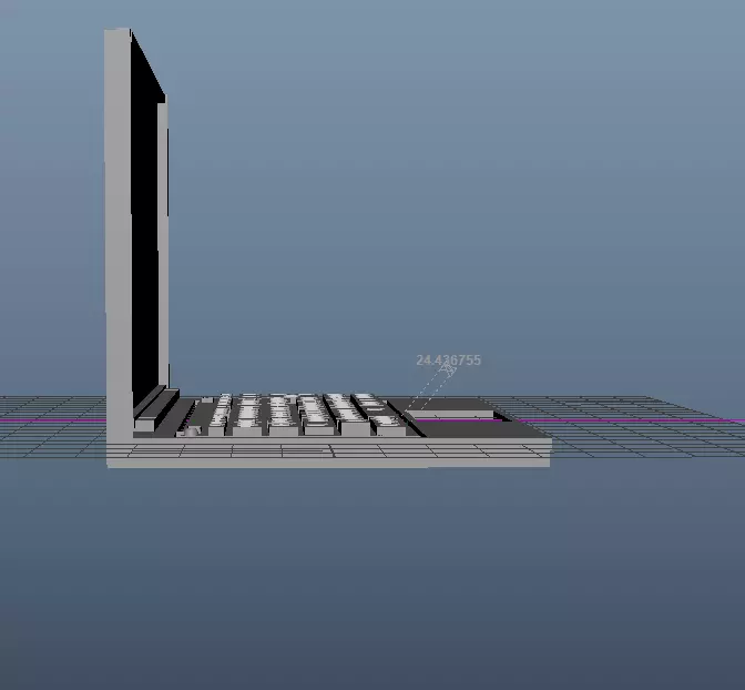 Laptop 3D Model Low-poly 3D model_3