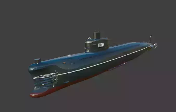 Nuclear submarine model