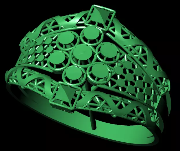 Rings 3D print model_2