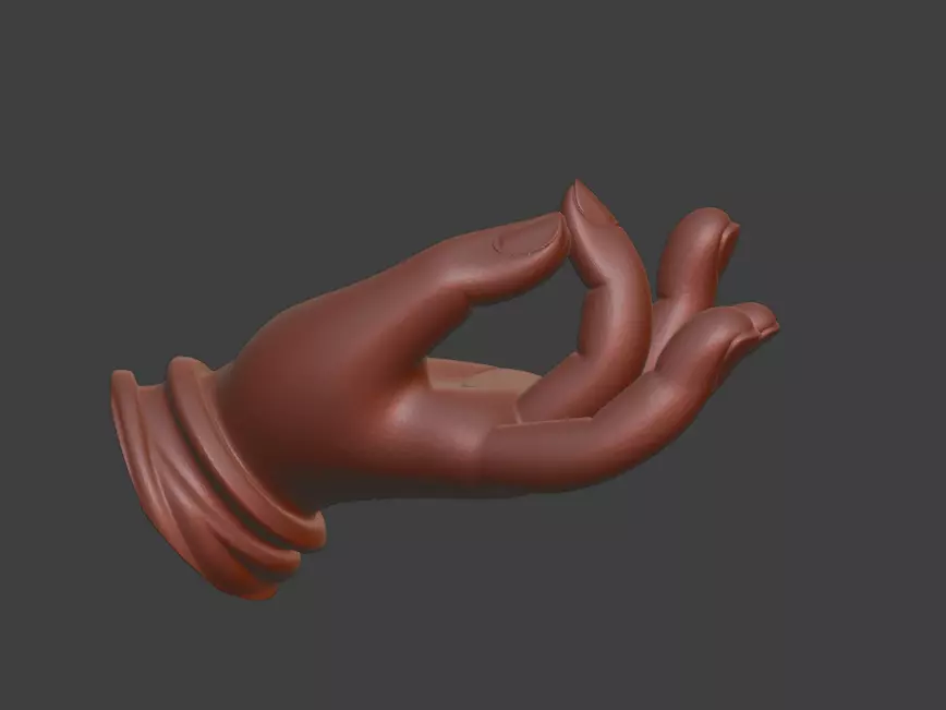The Buddha hand a hand sculpture model 3D print model_5
