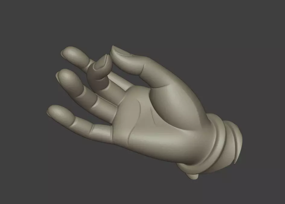The Buddha hand a hand sculpture model 3D print model_1