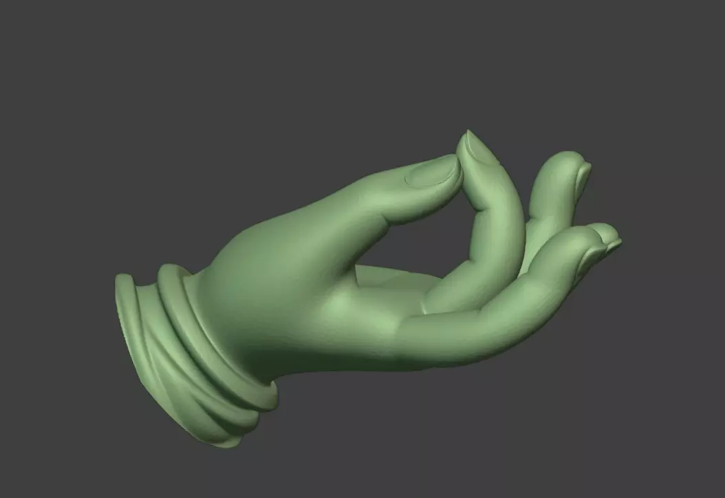 The Buddha hand a hand sculpture model 3D print model_2