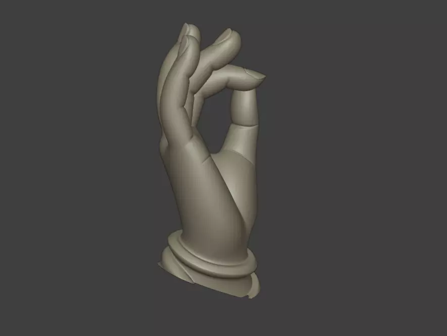 The Buddha hand a hand sculpture model 3D print model_7