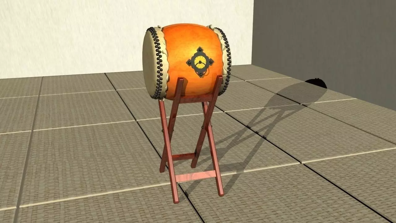 Taiko Drum Sports and Hobbies Free 3D model_0