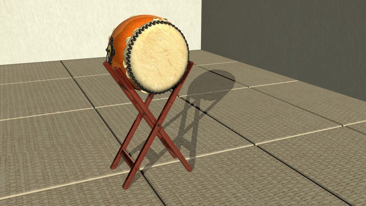 Taiko Drum Sports and Hobbies Free 3D model_2
