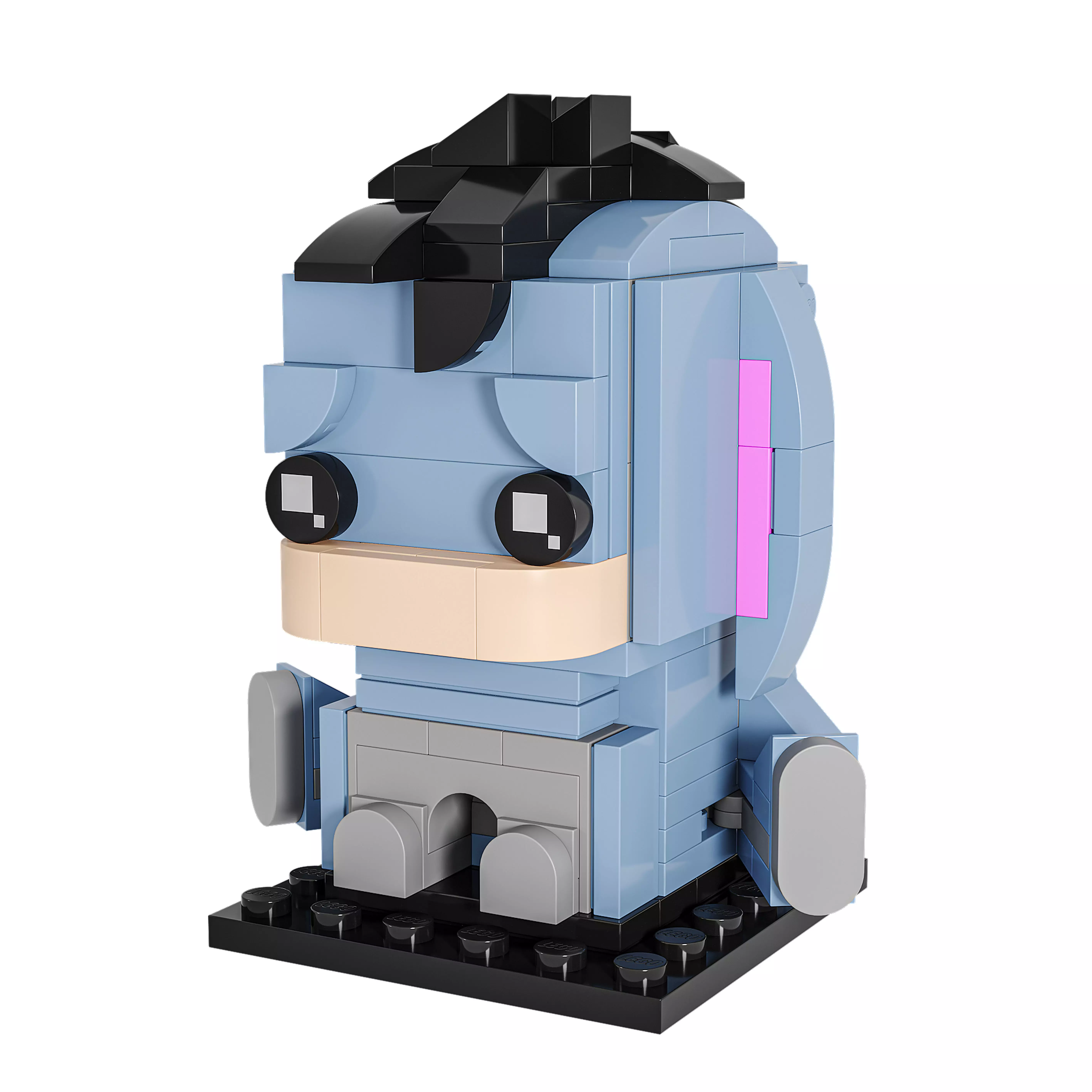 Lego brickheadz Disney Winnie the pooh Eeyore 3D model_2
