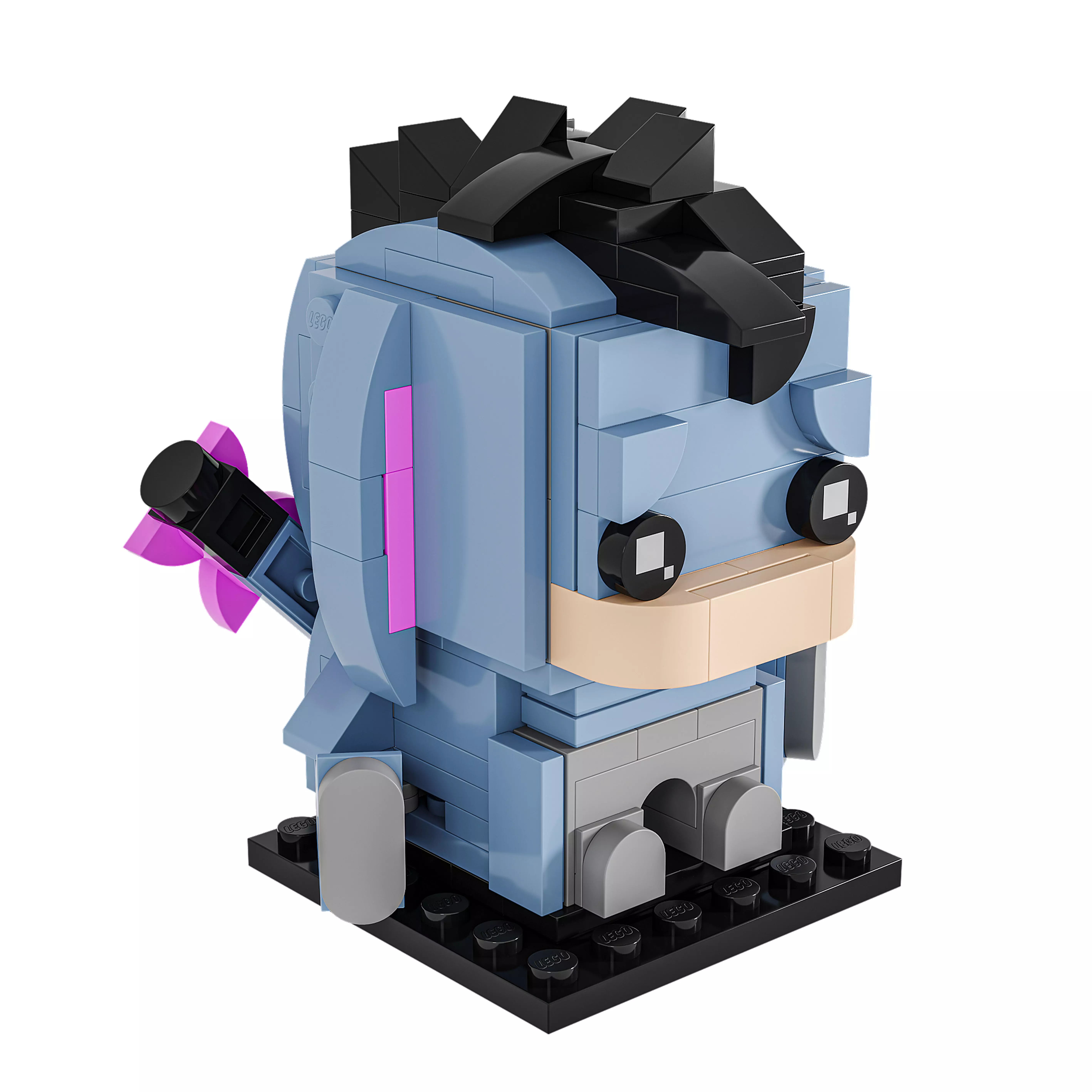 Lego brickheadz Disney Winnie the pooh Eeyore 3D model_1