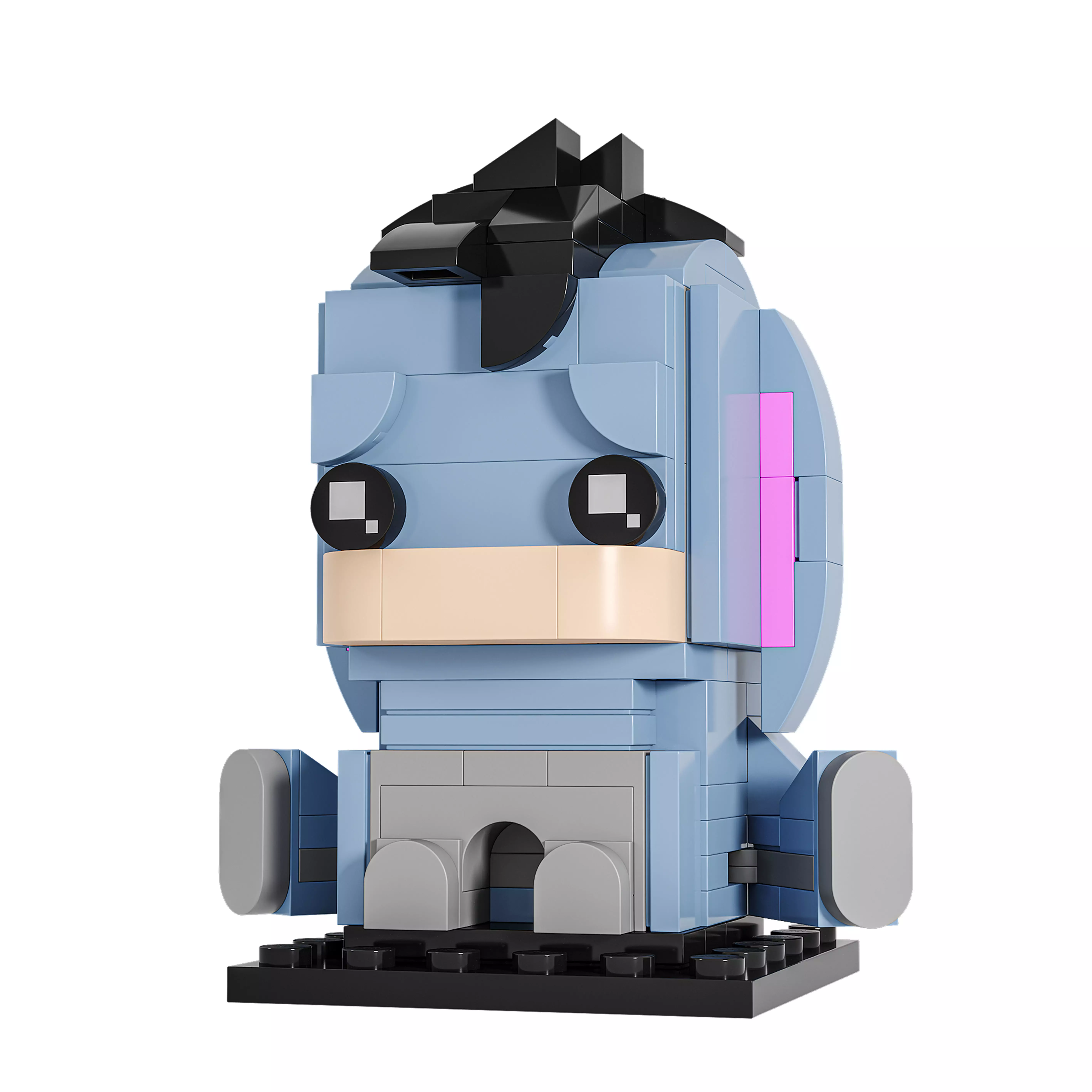 Lego brickheadz Disney Winnie the pooh Eeyore 3D model_3